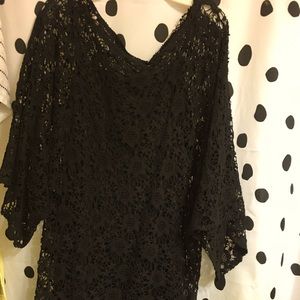Black lace dress